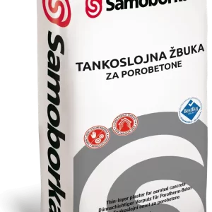 Gips vapnena podložna žbuka za porobetone TANKOSLOJNA ŽBUKA ZA POROBETONE 25kg