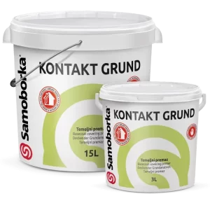 KONTAKT GRUND 3l 15l temeljni premaz impregnacija i hrapavljenje glatkih i slabo upojnih podloga