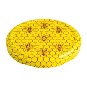 POKLOPAC Za Staklenke za med timnicu od 720ml Ø82 MM BEES ŽUTI