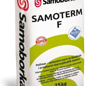 SAMOTERM F 25kg polimer - cementni mort za lijepljenje i izradu armaturnog sloja kod toplinskih sustava
