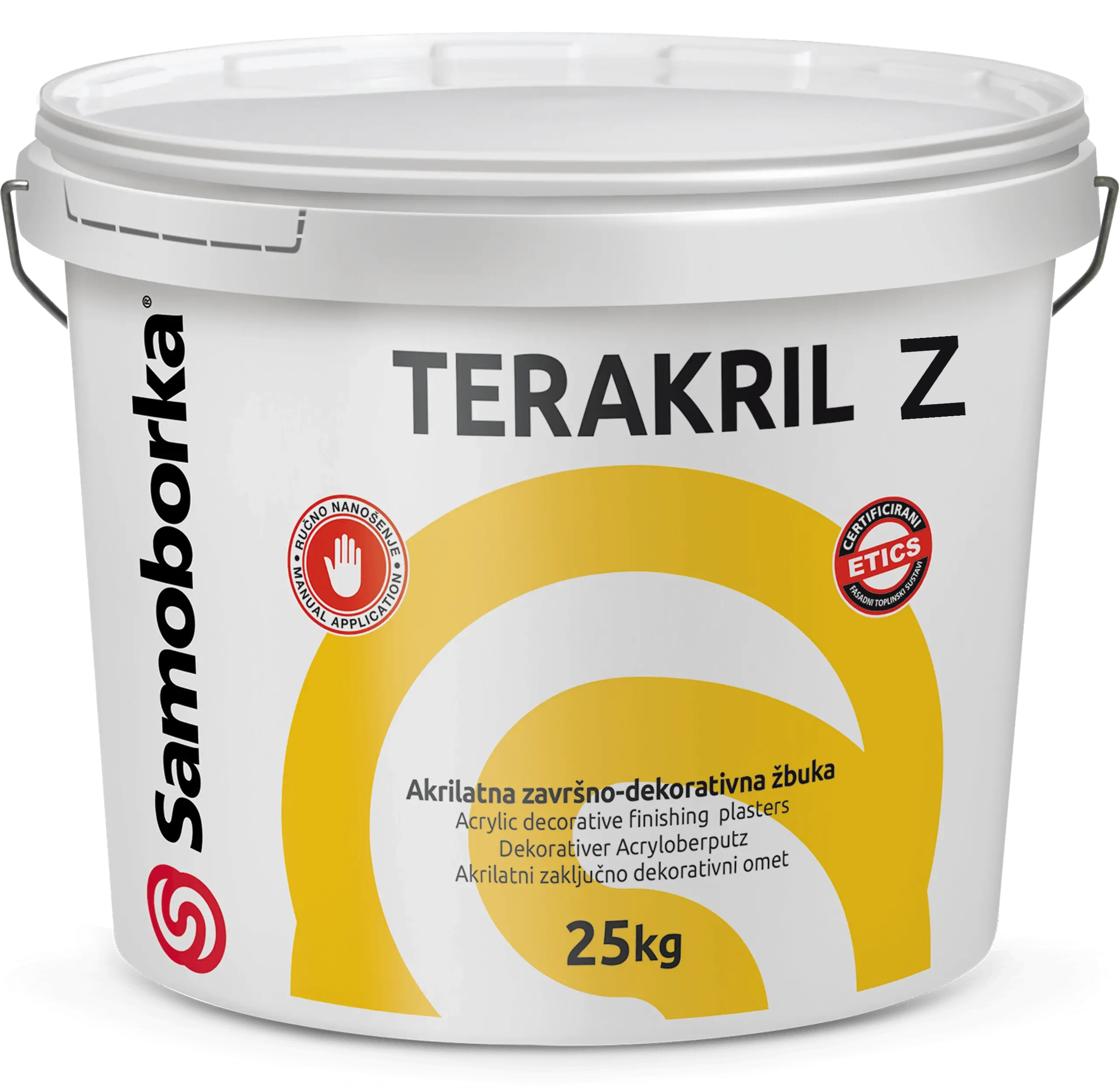 TERAKRIL Z 25KG. akrilatna završno dekorativna žbuka zaribane teksture Boja Bijela sve teksture - 1
