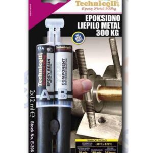 Technicqll E-396 Ljepilo dvokomponentno Epoksy Metal 300kg 2x12ml