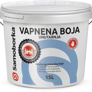 VAPNENA BOJA unutarnja 15litara mineralna ekološka unutarnja boja