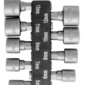 Bits s gedorom set 5-13mm 9 komada (Crne)
