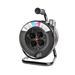 Motalica kablovska 25m plastična 4 priključna mjesta  3G1,5