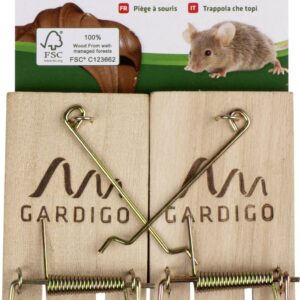 Mišolovka 2 komada na drvenom postolju