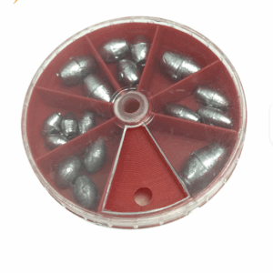 Olovo ovalno u okrugloj kutiji 14 komada