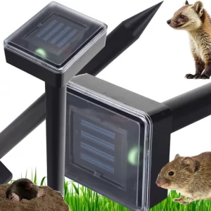 Solarni ultrazvučni rastjerivač krtica, voluharica i miševa do 1000 m²