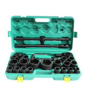 Set gedora 3/4" 26 komada za kamione i strojeve, set nasadnih ključeva - velikih šesterokutnih 3/4" od 21 do 65