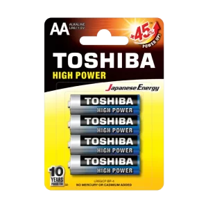 Baterija alkalna TOSHIBA AA – 1.5V LR6 4 komada