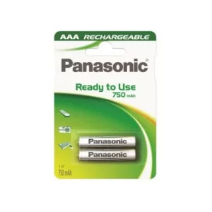 Baterija punjiva AAA 1,5V PANASONIC HHR-4MVE, punjive, 750mAh, 2 komada za baterijske svjetiljke, daljinske...