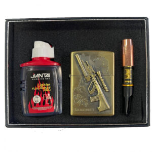 Upaljač mesingani gravirani na benzin GUN