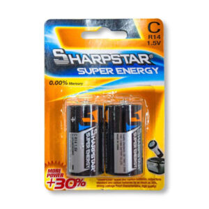 Baterija 1,5V Superstar "D"  ZnC R20 2 komada