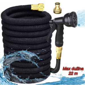 Cijev, Crijevo, Šlauf za vodu rastezljivo 7,5-25m s pištoljem rasprskivačem MAGIC