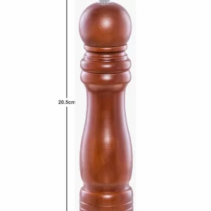 Mlinac ručni drveni za sol ili papar, 20,5cm
