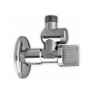 Ventil 1/2" x 3/8" kutni MBM 80 mm - kuglasti s filterom