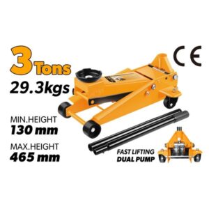 Dizalica za auto, krokodil, hidraulična 3 Tone na kotačima 2 cilindra