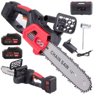 HOMEI akumulatorska lančana pila XL sa baterijom i punjačem, kofer, Vodilica 30cm 12"