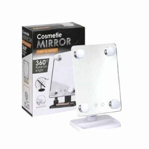 Kozmetičko ogledalo s LED osvjetljenjem – veliko 360°