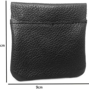 Novčanik za kovanice muški crni sa oprugom  9*9cm