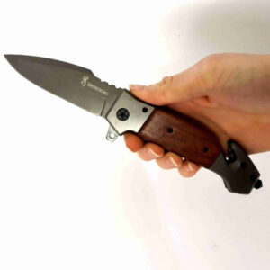 Nož džepni preklopni BRO-DA167  Drvo  22,5cm EDC