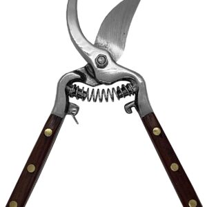 Škare vrtne za obrezivanje 22cm smicajuće, kovane, drvena drška škare za vinograd, orezivanje voćnjaka