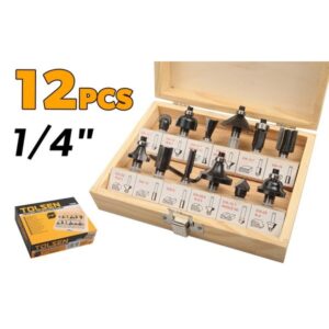 Set glodala za drvo 12 komada prihvat 8mm, kutija (TOLSEN)