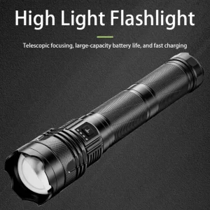 Svjetiljka baterijska LED Aluminijska USB Punjiva X119 , zoom, svjetlosni top najduža svjetiljka 35cm