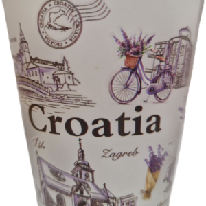 Čašica za rakiju, mat, Motivi Hrvatskih gradova 0,30, Hrvatski suvenir