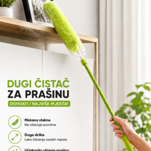 Čistač prašine Praško s teleskopskom drškom od 95 do 145cm