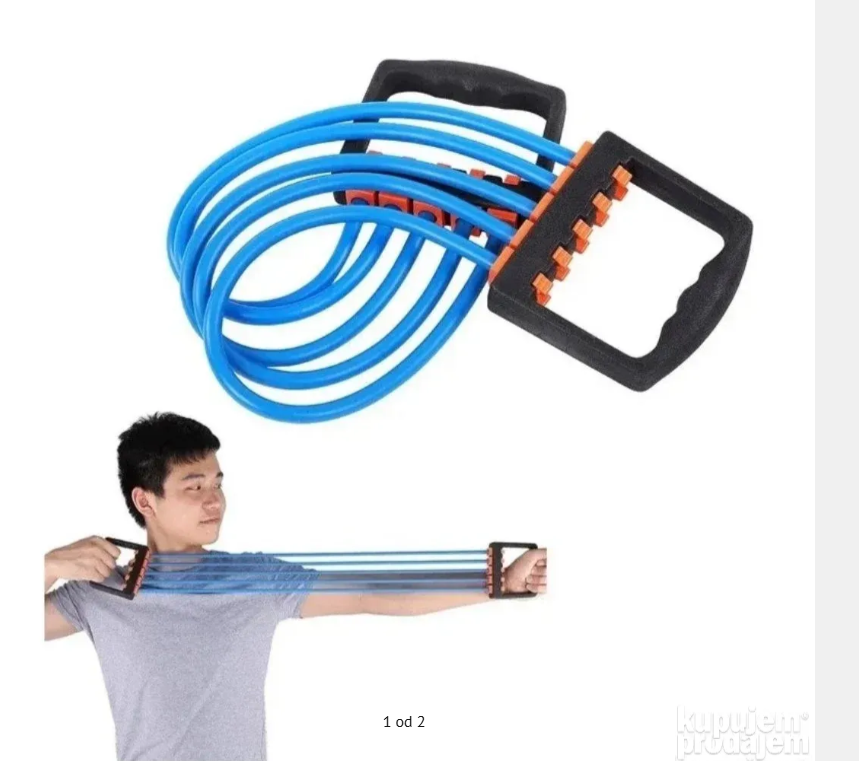 Ekspander sa gumenim trakama - Odlična sprava za vježbanje - Podesiv otpor