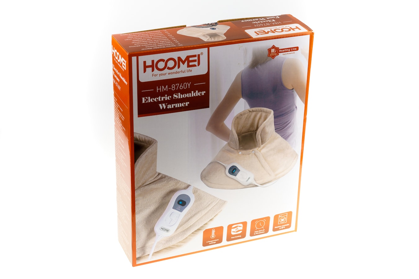 Grijač za vrat i ramena s automatskim isključivanjem – ublažava bol HM-8760Y - Image 5