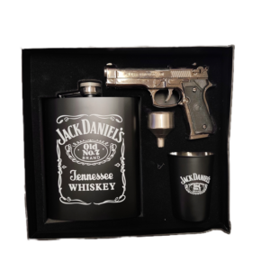 Pljoska Set 600ml Jacky, paljač pištolj i čaša N502