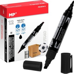 Marker Trajni dvostruki vrh zakošeni vrh (2-5 mm) i okrugli tanki vrh (2 mm), optimalno za školu, dom i ured