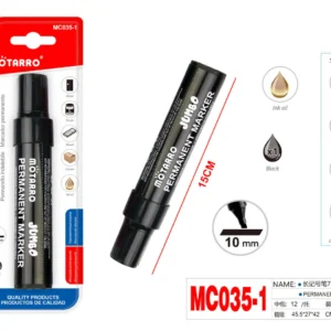 Marker debeli Trajni crni 10mm