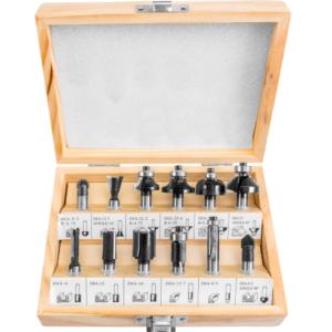 Set glodala za drvo 12 komada prihvat 8mm, kutija  P530