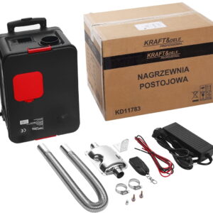 Grijač Mobilni Nepokretnih vozila na dizel LCD 9kW Daljinski upravljač 12V/24V/230V KD11783