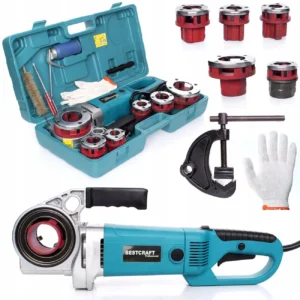 Električna nareznica navoja, Vodoinstalaterska nareznica za cijevi 6-dijelna 2300W 220V KD592 1/2"-2"