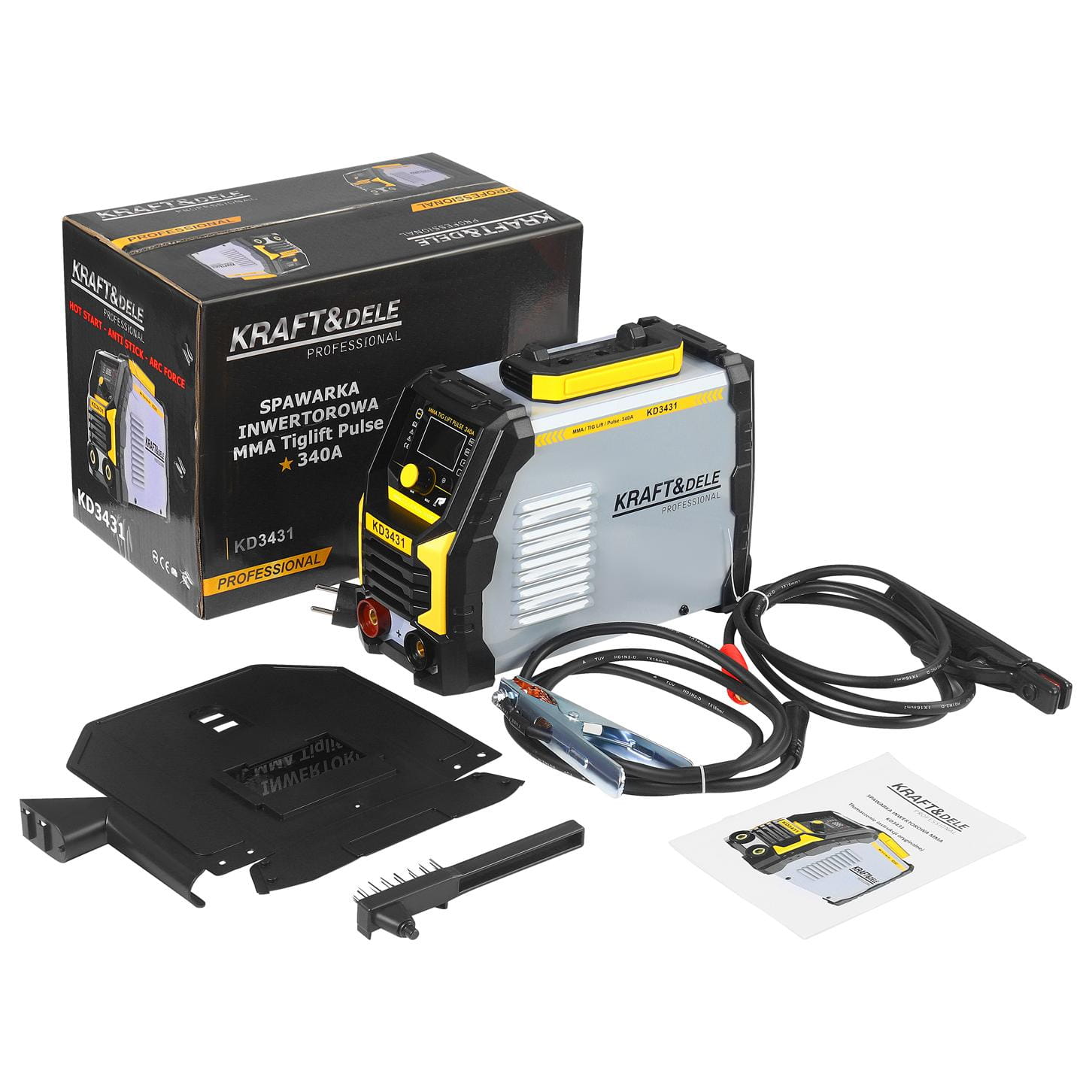KRAFT & DELE Aparat za varenje, Inverter MMA /TIGLift/ Pulse 340A KD3431 - Slika 2
