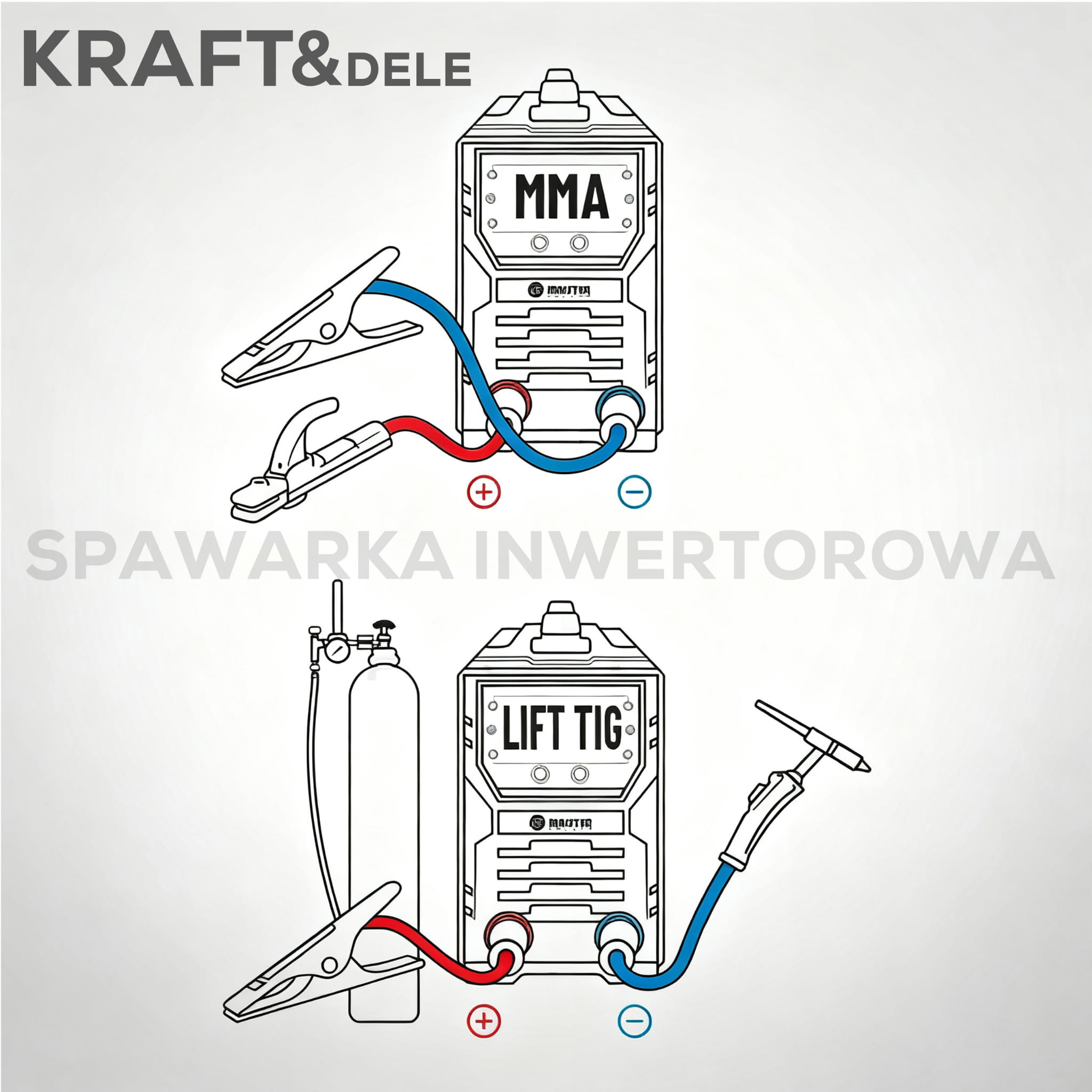 KRAFT & DELE Aparat za varenje, Inverter MMA /TIGLift/ Pulse 340A KD3431 - Slika 9