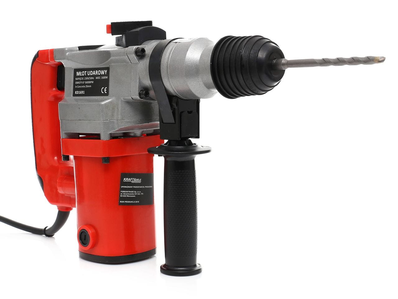 KRAFT & DELE Udarna Čekić Bušilica KD1691 SDS+ od 1600 W - Slika 4