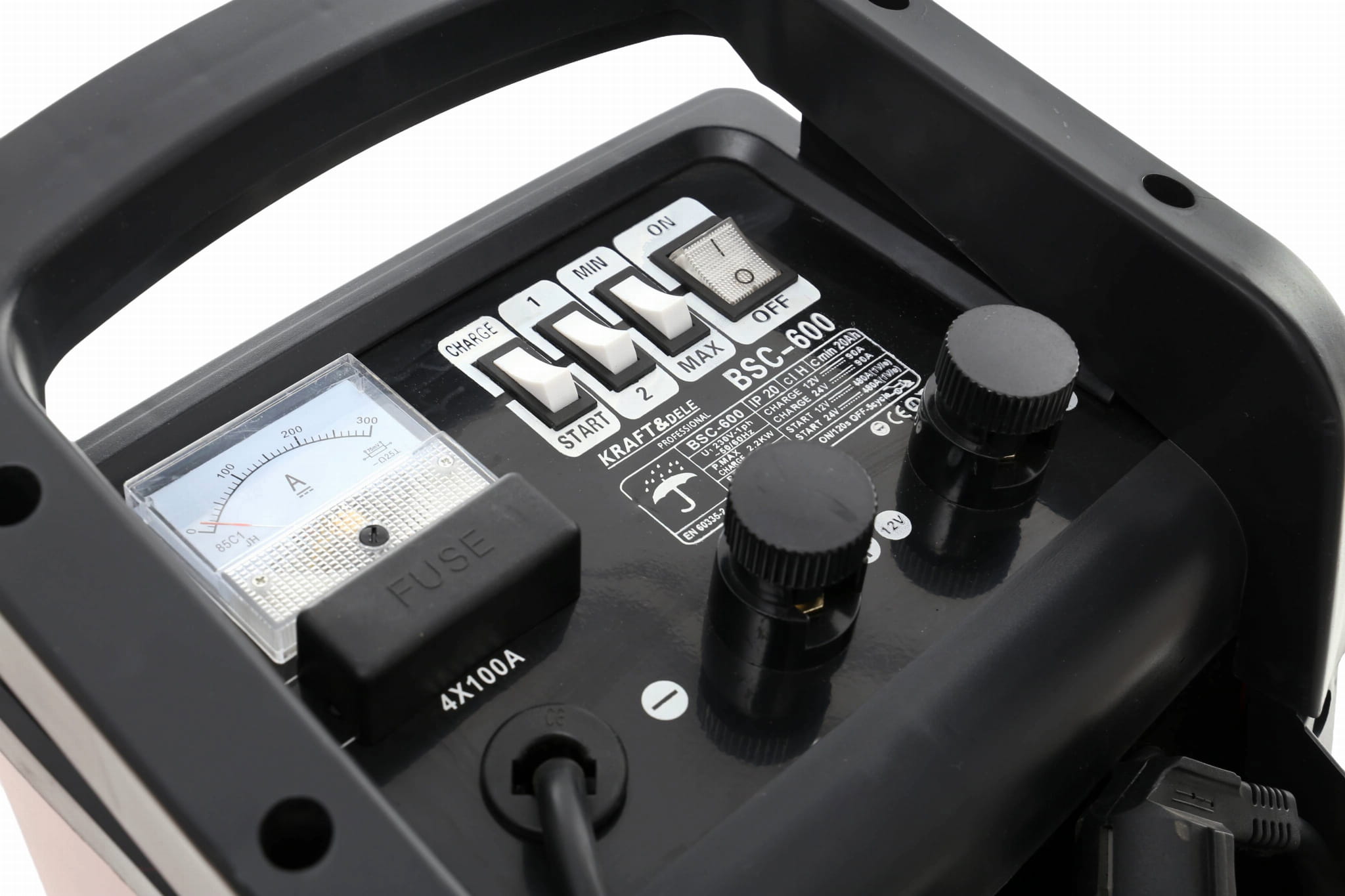 Punjač akumulatora 12v/24v, 90A sa starterom 600A - KD1904 - Slika 2