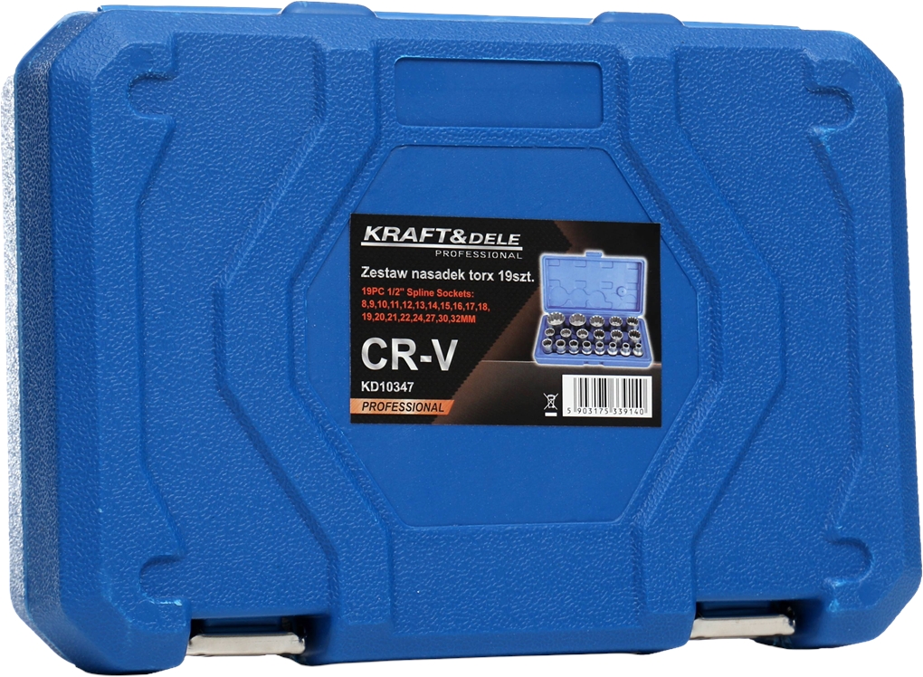 Set Gedora TORX Nasadnih Ključeva, 19 dijelova, KD10347 - Slika 4