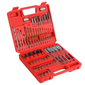 Svrdla Set i Nastavaka 57 Dijelova za Metal, Drvo i Beton KD11272