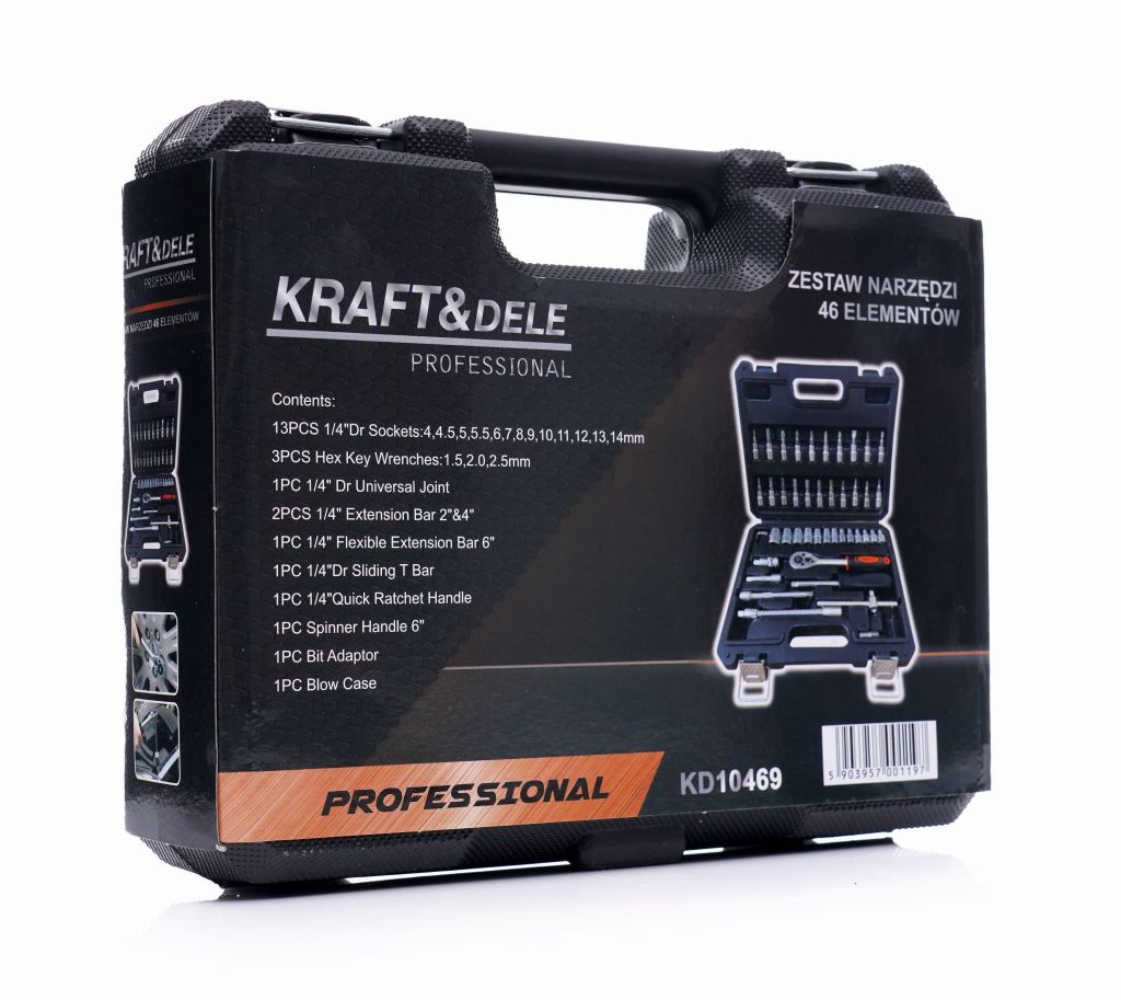 Set alata od 46 dijelova KD10469 1/4" 4-14, T10-T40 - Slika 2