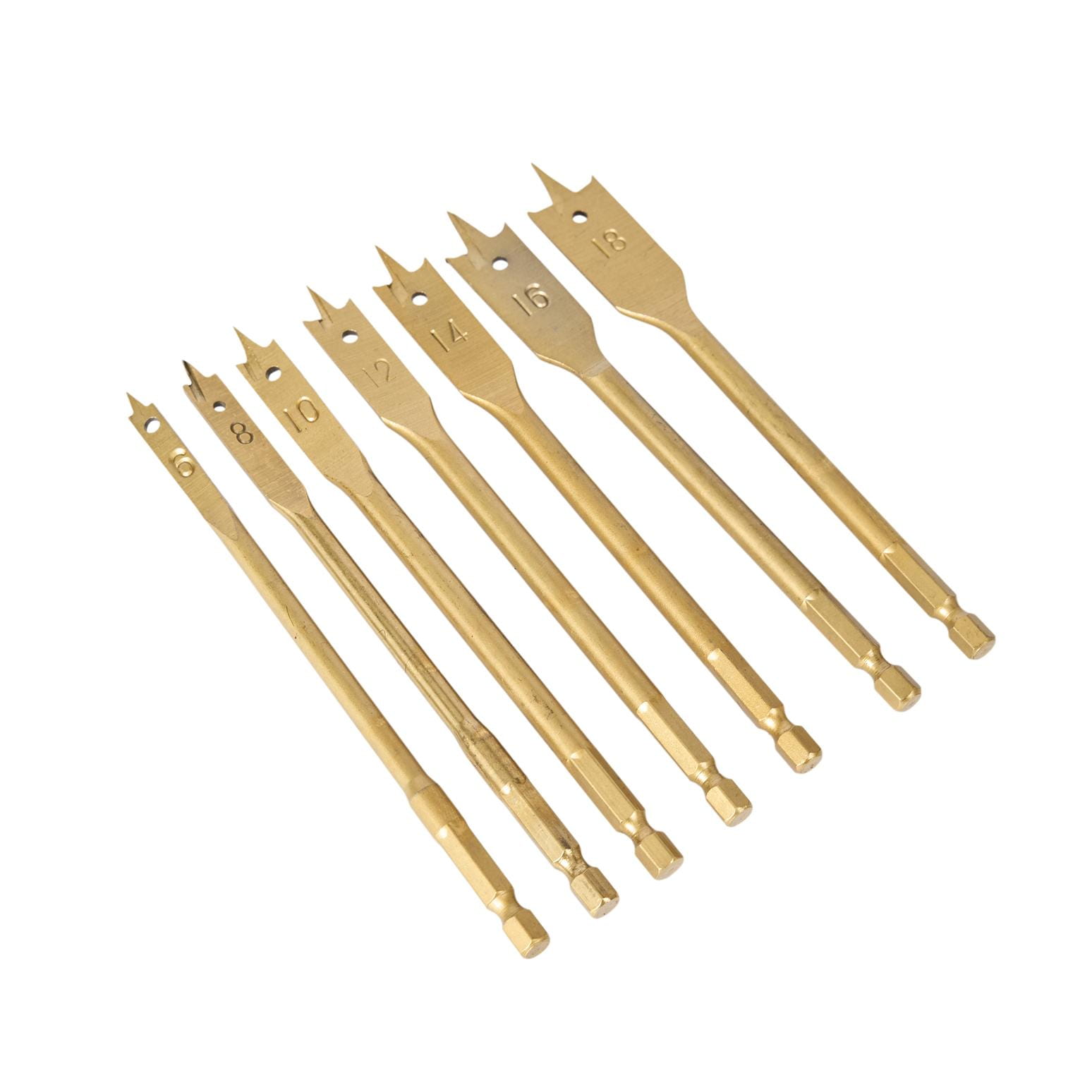 Svrdla set Plosnata za Drvo 16 komada KD10637 6-38 mm - Slika 6