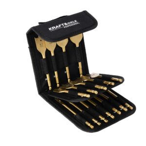 Svrdla set Plosnata za Drvo 16 komada KD10637 6-38 mm