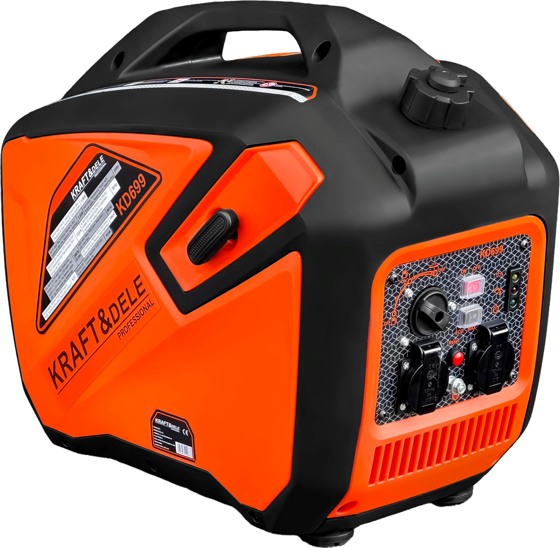 Generator struje Inverterski 2x230V / 3.5kW KD699 Benzin 4T