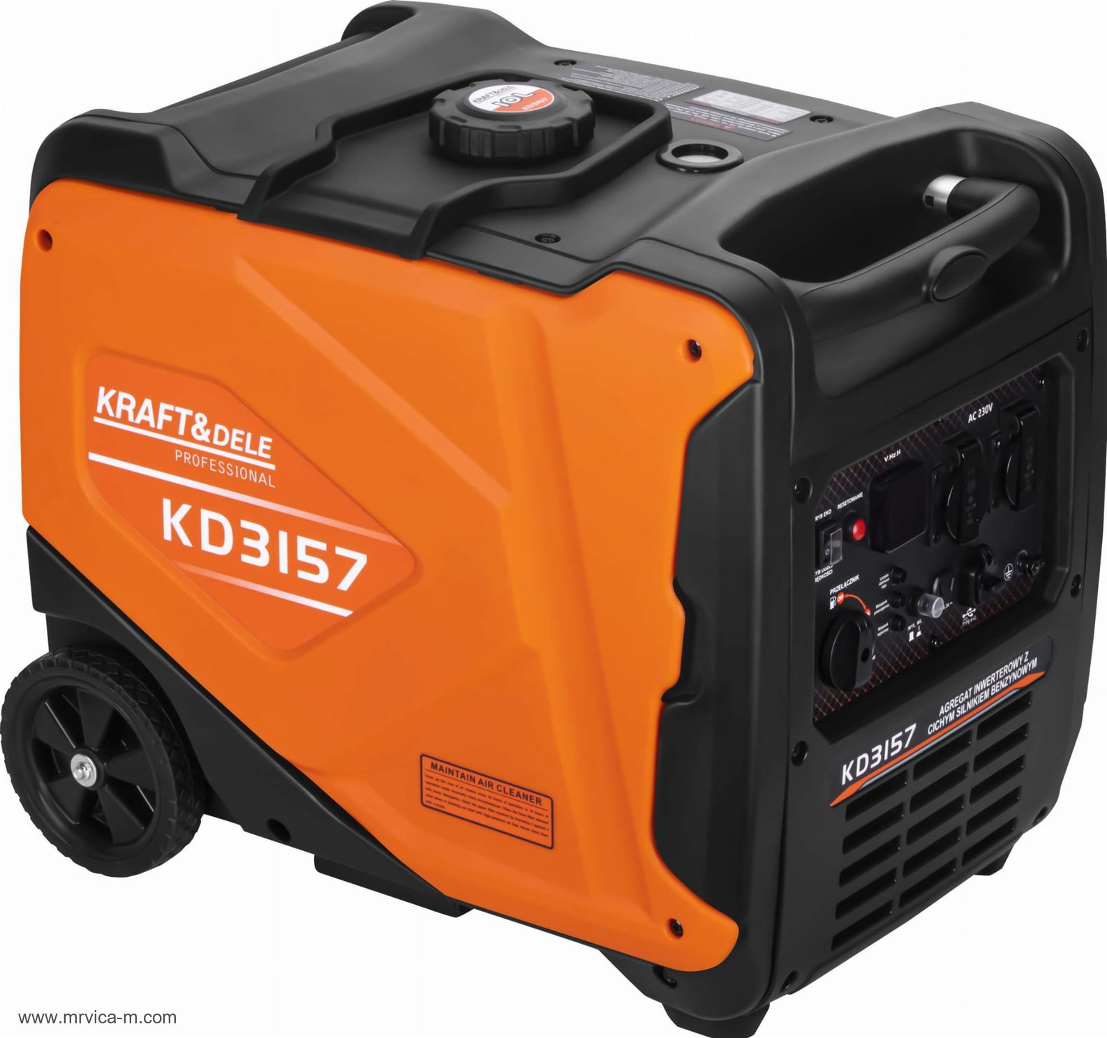 Generator struje mobilni Inverterski veće snage 4.5kW 230V KD3157 4T - Slika 5