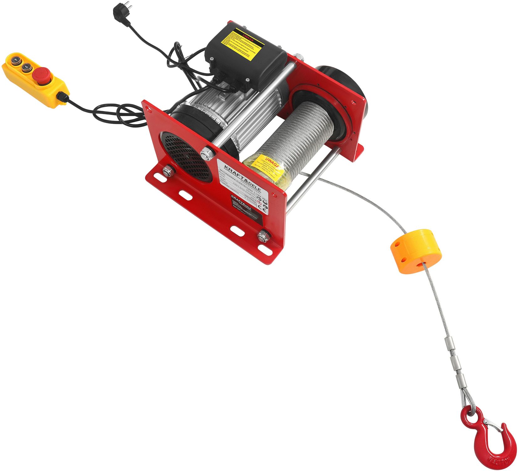 Građevinsko električno vitlo 30 Metara sajle 500/999KG KD1649 - Slika 4